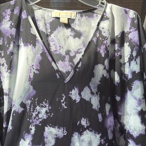 Michael Kors Black and Purple Tunic
